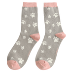 Miss Sparrow Paw Prints Socks - Simply Rye