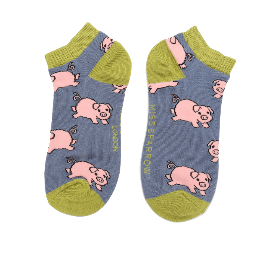 Miss Sparrow Piglets Trainer Socks - Simply Rye