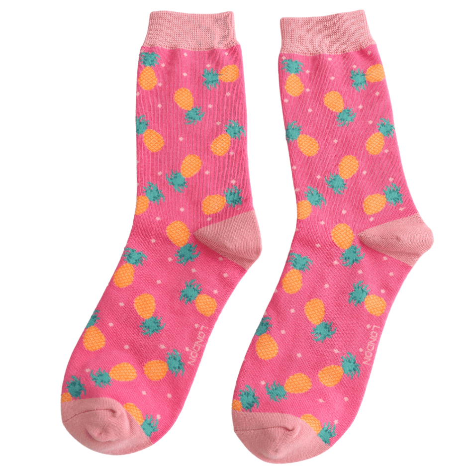 Miss Sparrow Pineapples & Spots Socks - Simply Rye