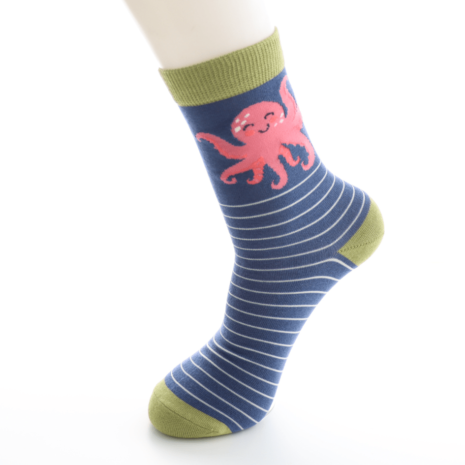 Miss Sparrow Pink Octopus Socks - Simply Rye