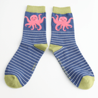 Miss Sparrow Pink Octopus Socks - Simply Rye