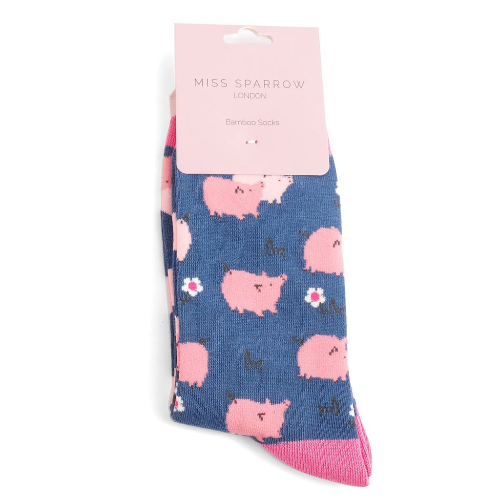 Miss Sparrow Pretty Pigs Socks - Simply Rye