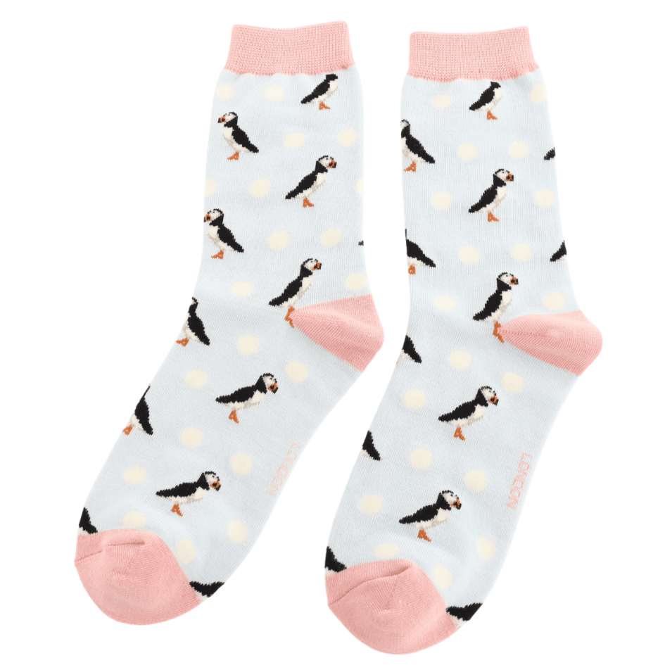 Miss Sparrow Puffins & Spots Socks - Simply Rye
