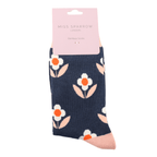 Miss Sparrow Retro Daisies Socks - Simply Rye