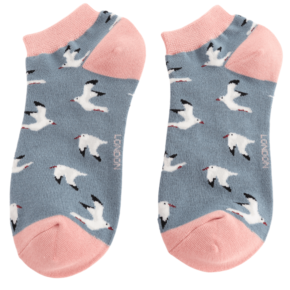 Miss Sparrow Seagulls Trainer Socks - Simply Rye