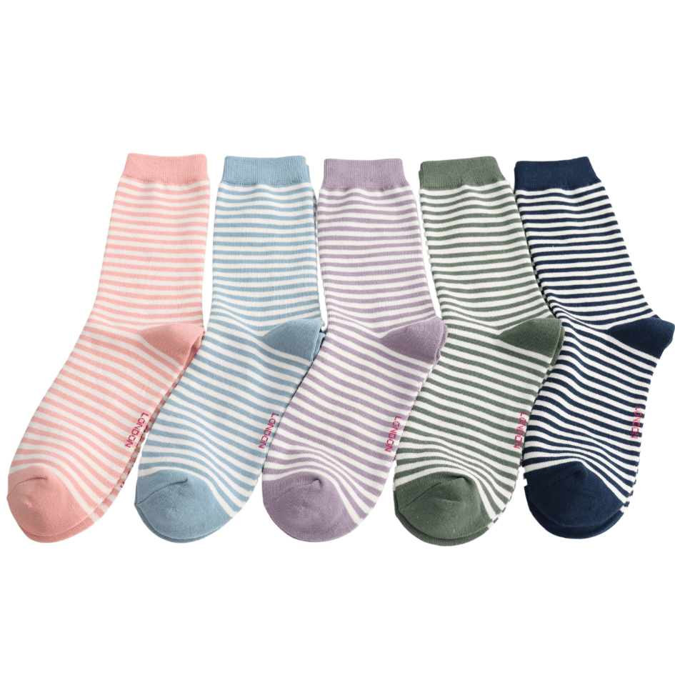 Miss Sparrow Simple Stripes Socks - Simply Rye