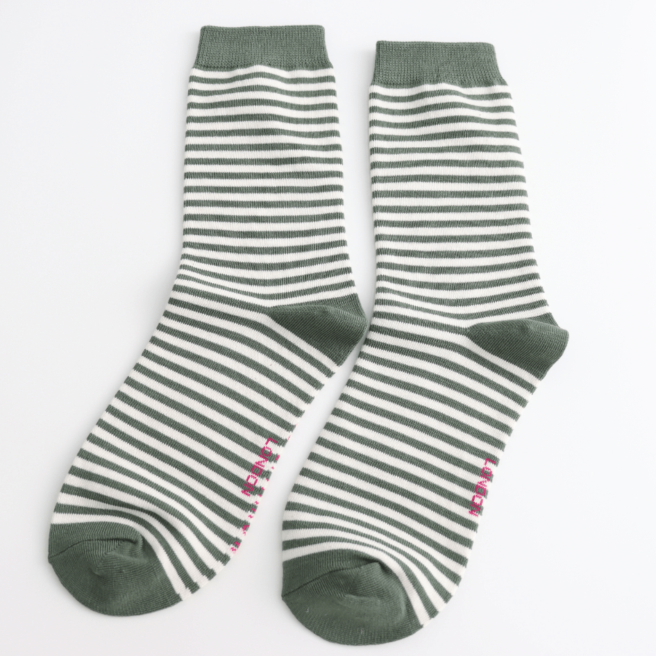 Miss Sparrow Simple Stripes Socks - Simply Rye