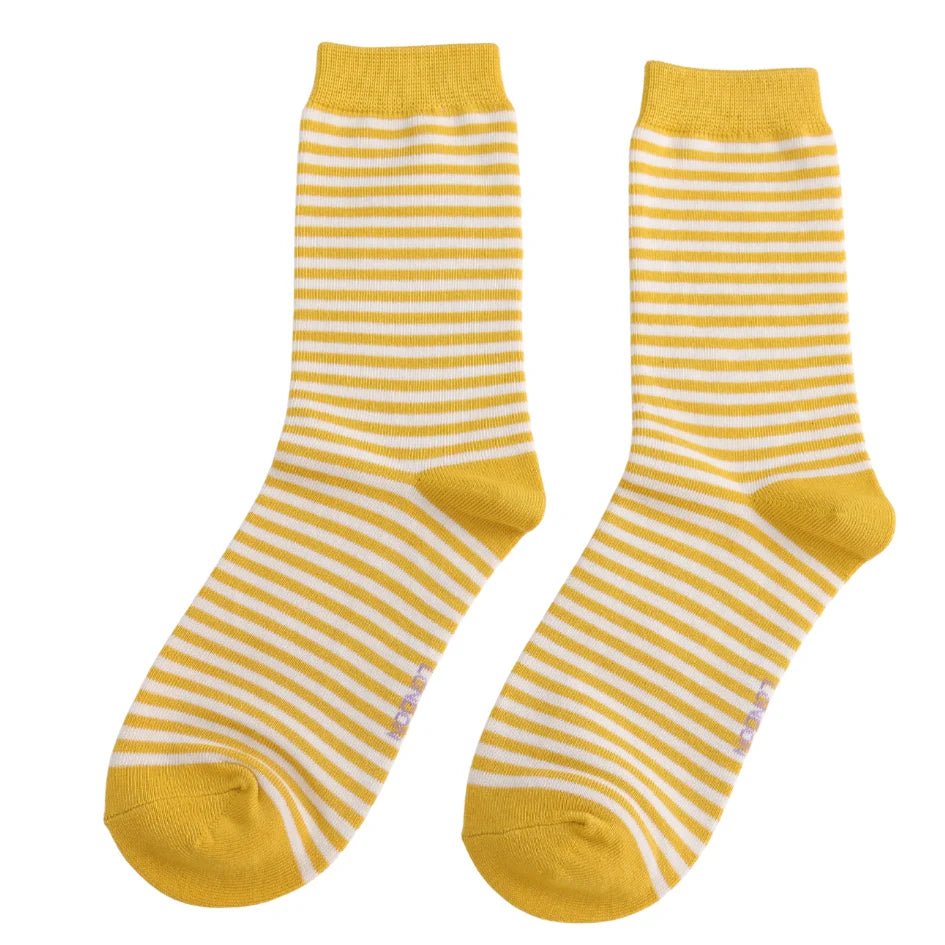 Miss Sparrow Simple Stripes Socks - Simply Rye
