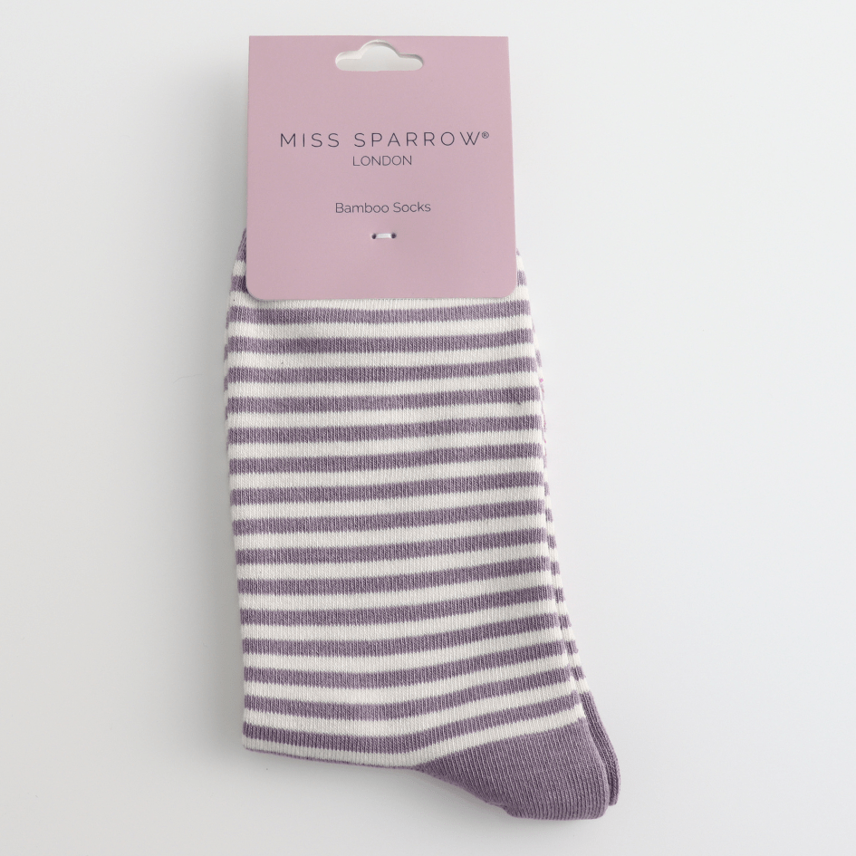Miss Sparrow Simple Stripes Socks - Simply Rye