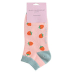 Miss Sparrow Strawberries Trainer Socks - Simply Rye