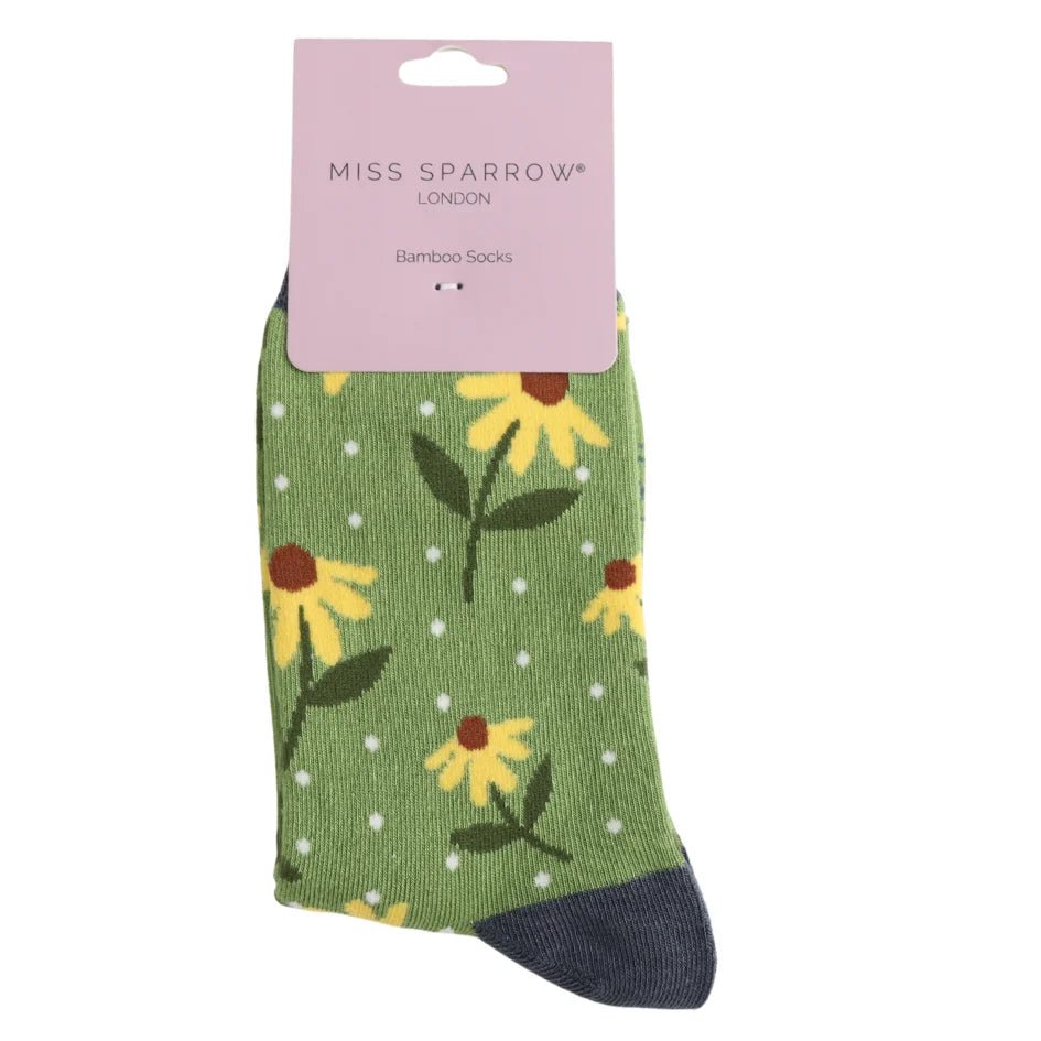 Miss Sparrow Sunflowers Socks - Simply Rye