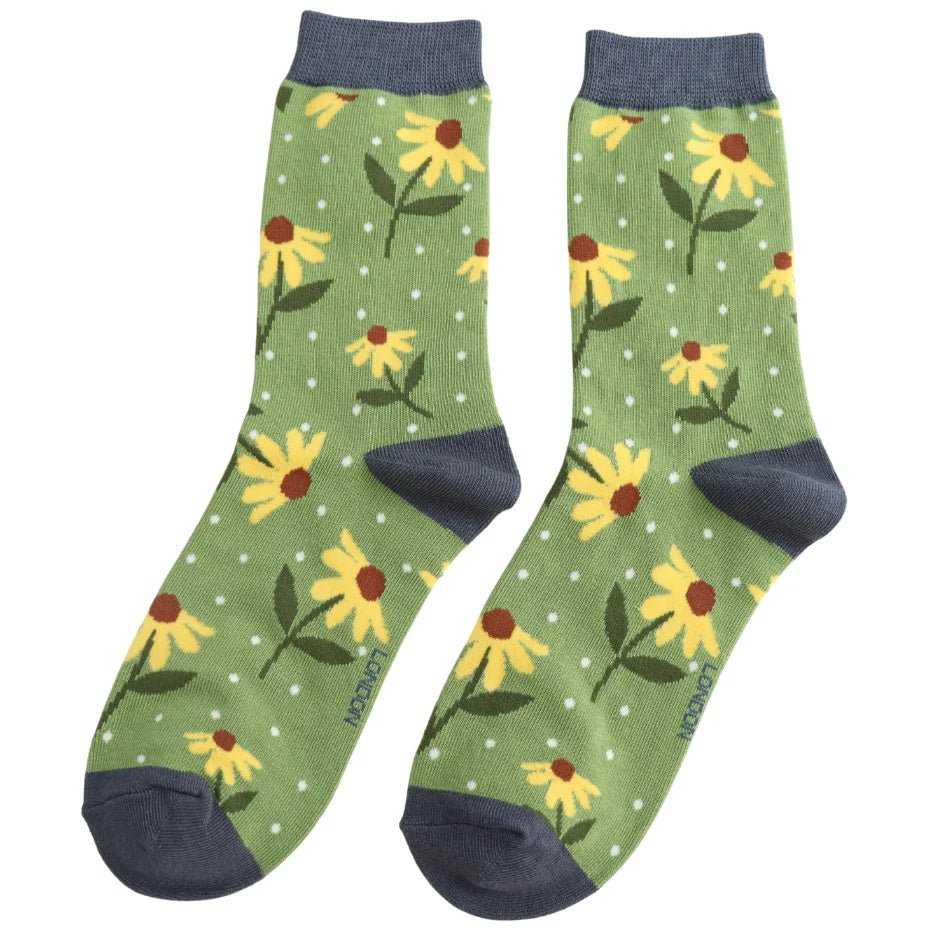 Miss Sparrow Sunflowers Socks - Simply Rye