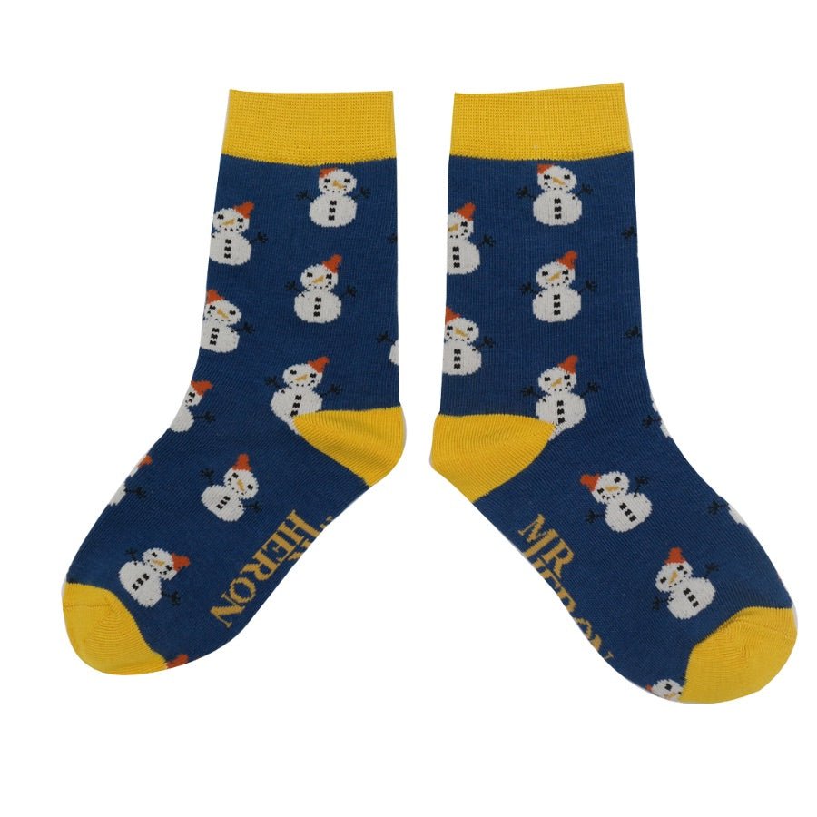 Mr Heron Boys Snowmen Socks - Simply Rye