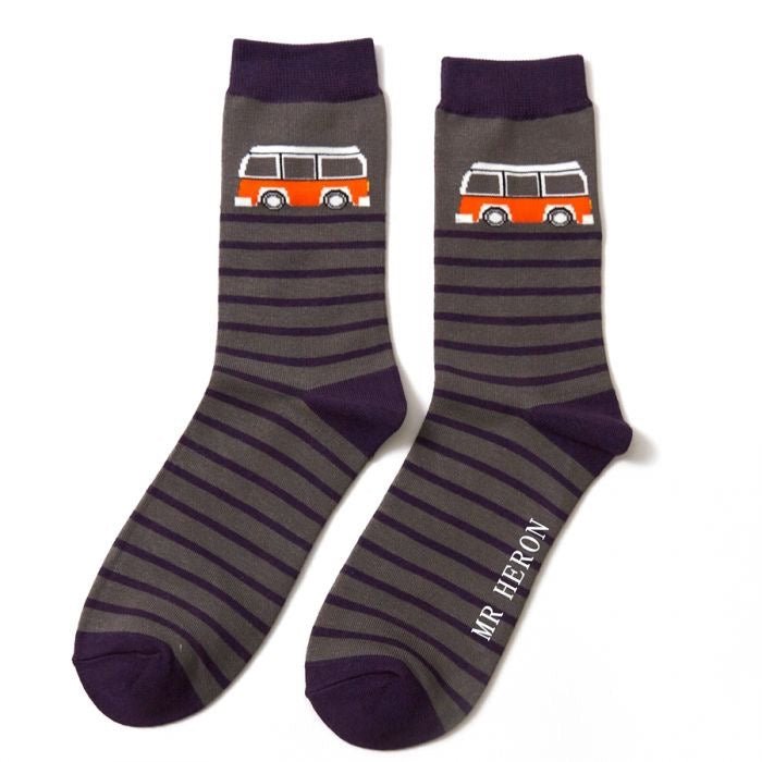 Mr Heron Campervan Socks - Simply Rye