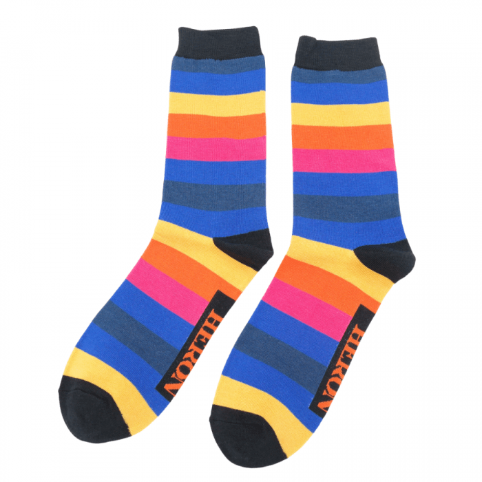 Mr Heron Colourful Stripes Socks - Simply Rye
