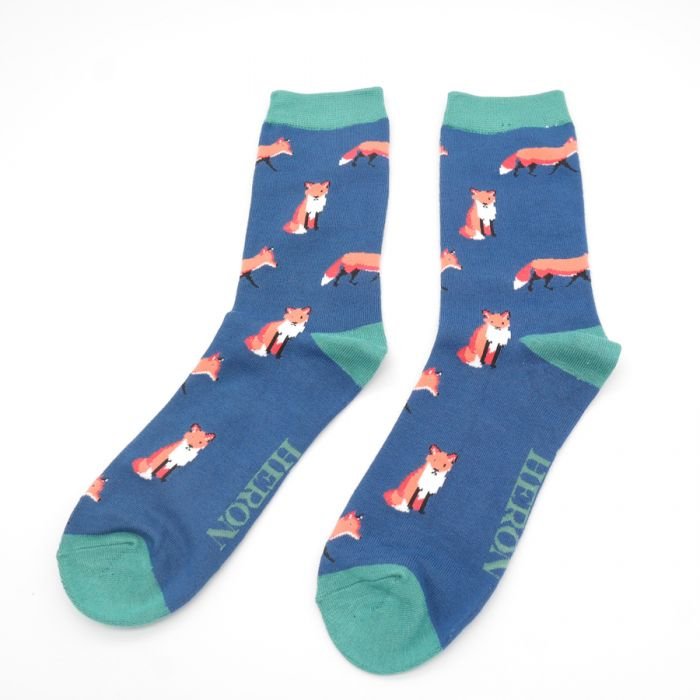 Mr Heron Foxes Socks - Simply Rye