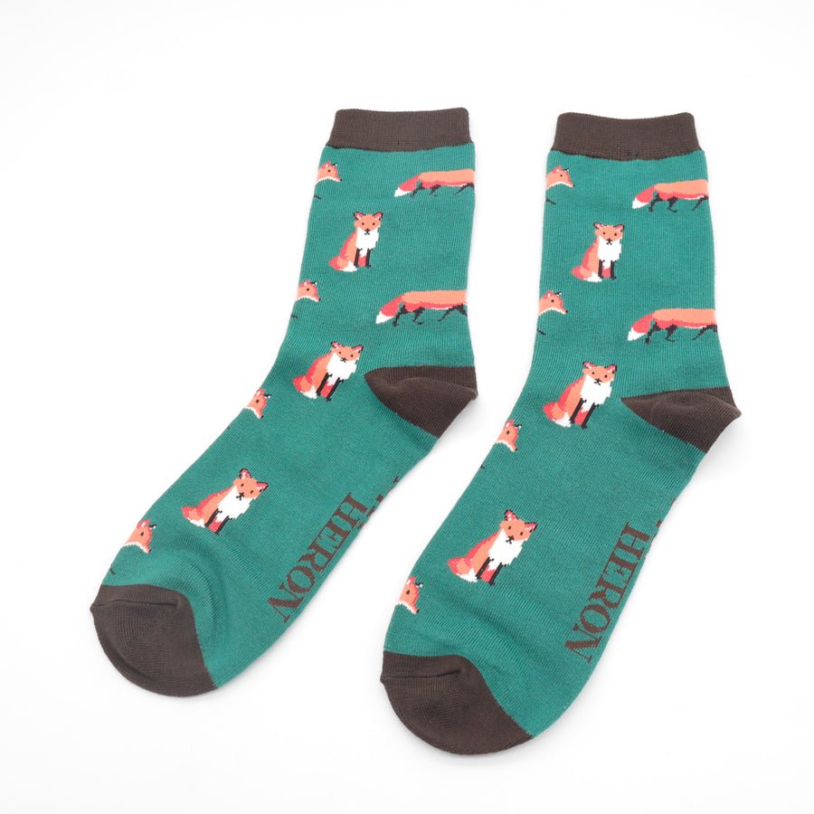 Mr Heron Foxes Socks - Simply Rye