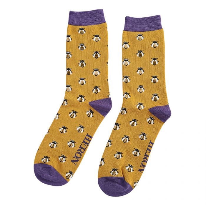 Mr Heron Honey Bee Socks - Simply Rye