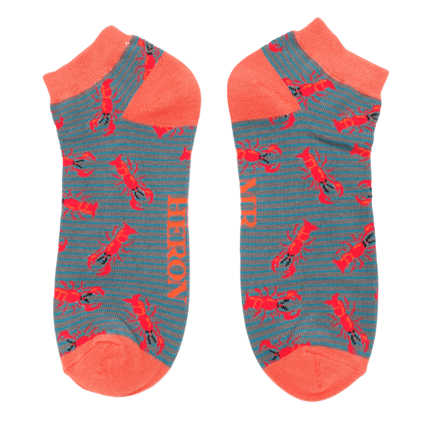 Mr Heron Lobster Trainer Socks - Simply Rye
