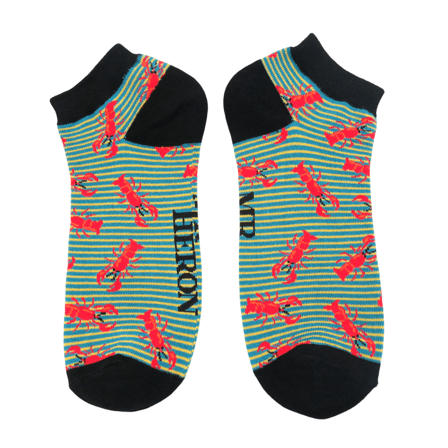 Mr Heron Lobster Trainer Socks - Simply Rye