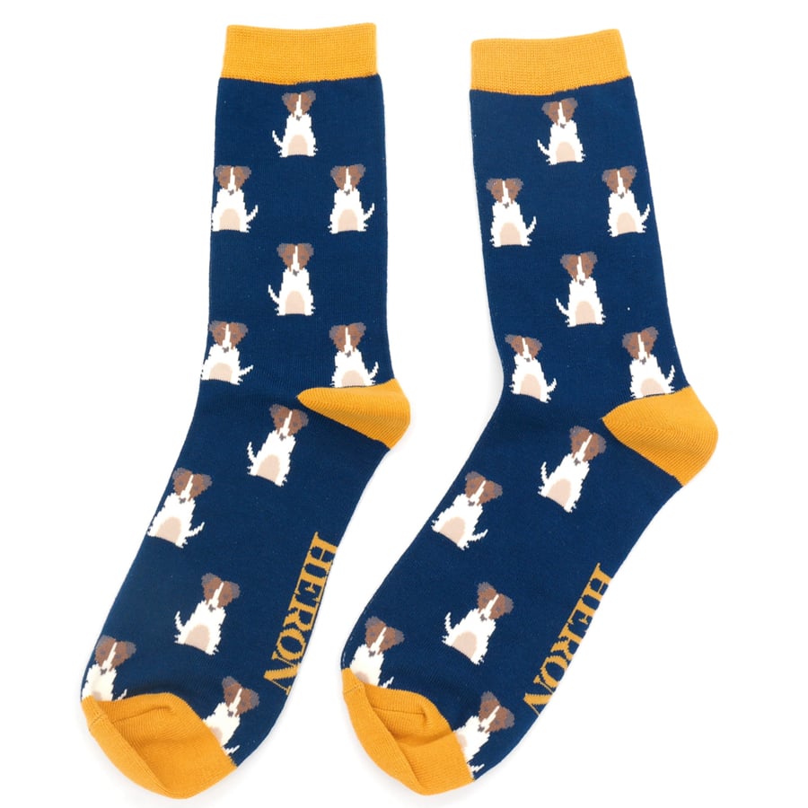 Mr Heron Mini Jack Russell Socks - Simply Rye