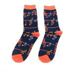 Mr Heron Music Notes Socks - Simply Rye