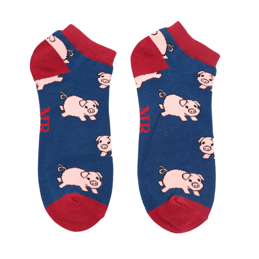 Mr Heron Piglets Trainer Socks - Simply Rye