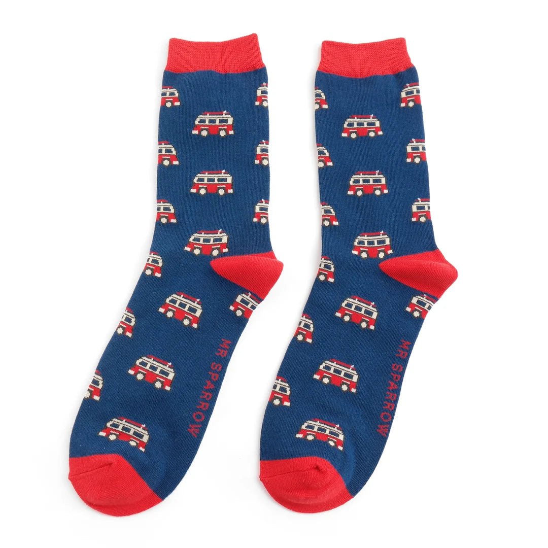 Mr Sparrow Campers Socks - Simply Rye