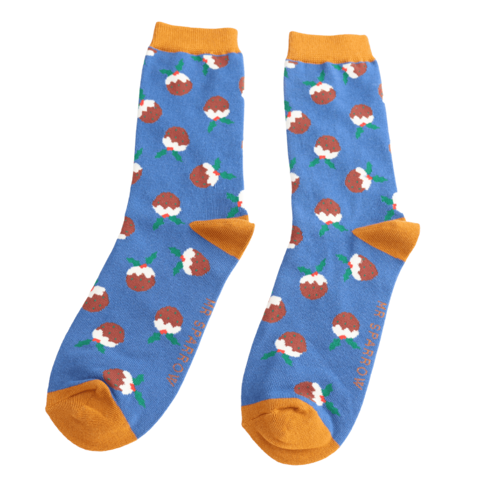 Mr Sparrow Christmas Pudding Socks - Simply Rye
