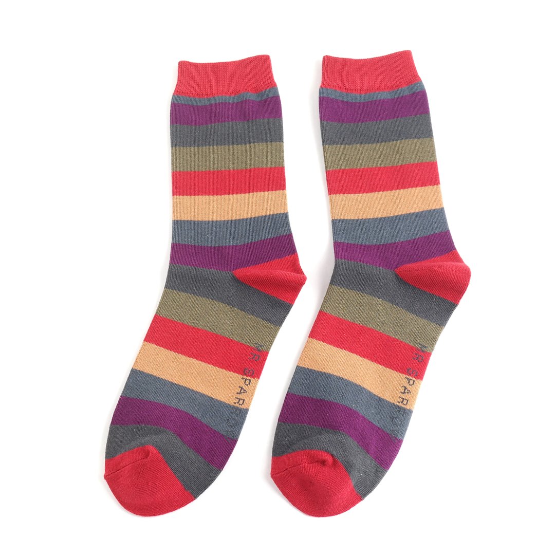 Mr Sparrow Dark Stripes Socks - Simply Rye
