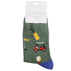 Mr Sparrow Gone Golfing Socks - Simply Rye