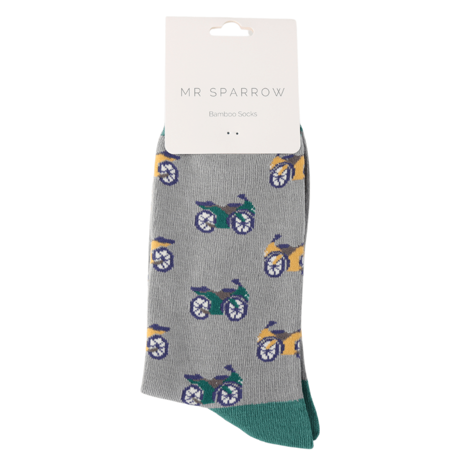 Mr Sparrow Motorbikes Socks - Simply Rye