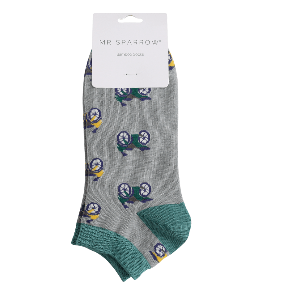 Mr Sparrow Motorbikes Trainer Socks - Simply Rye
