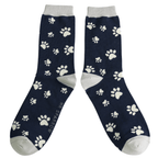Mr Sparrow Paw Prints Socks - Simply Rye