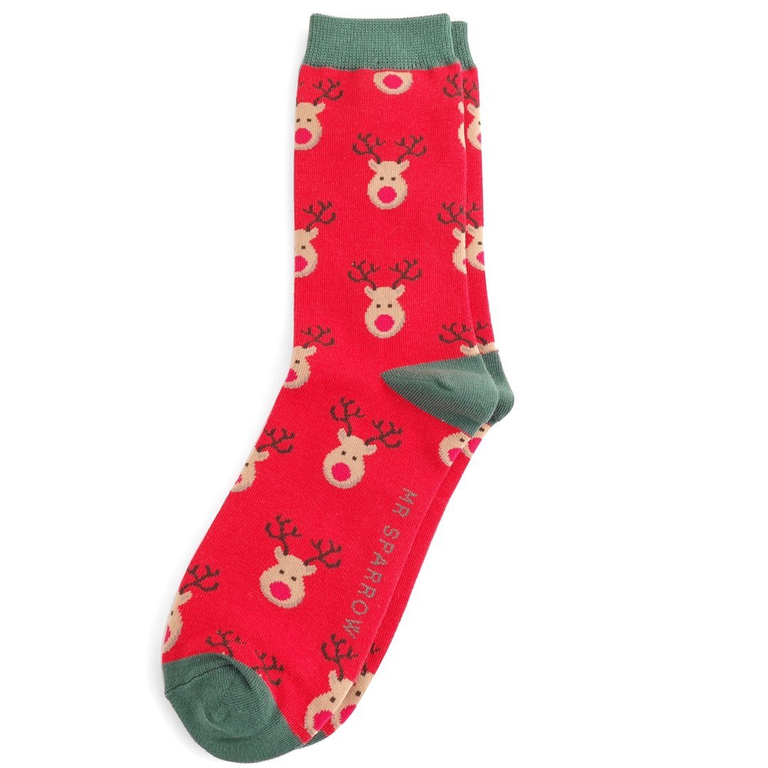 Mr Sparrow Reindeer Socks - Simply Rye
