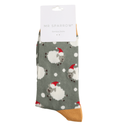 Mr Sparrow Santa Sheep Socks - Simply Rye