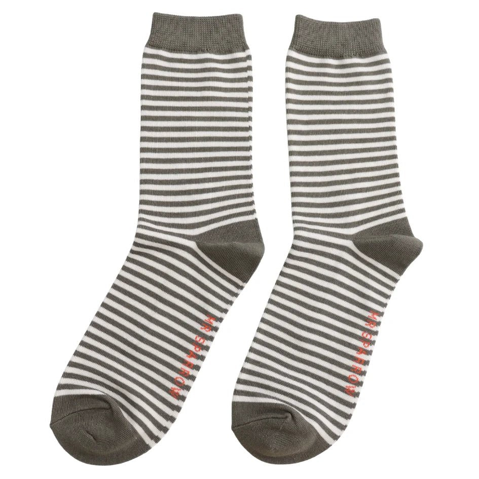 Mr Sparrow Simple Thin Stripes Socks - Simply Rye