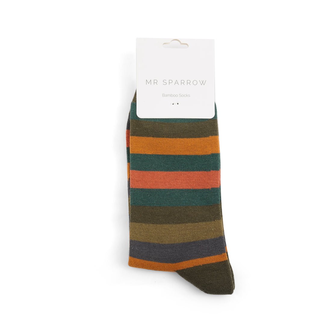 Mr Sparrow Striped Socks - Simply Rye