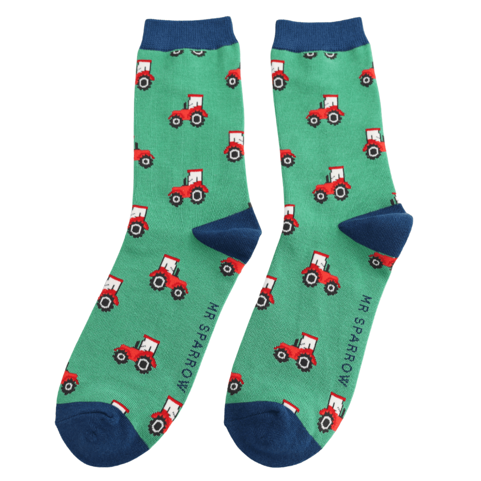 Mr Sparrow Tractors Socks - Simply Rye