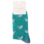 Mr Sparrow Whales Socks - Simply Rye