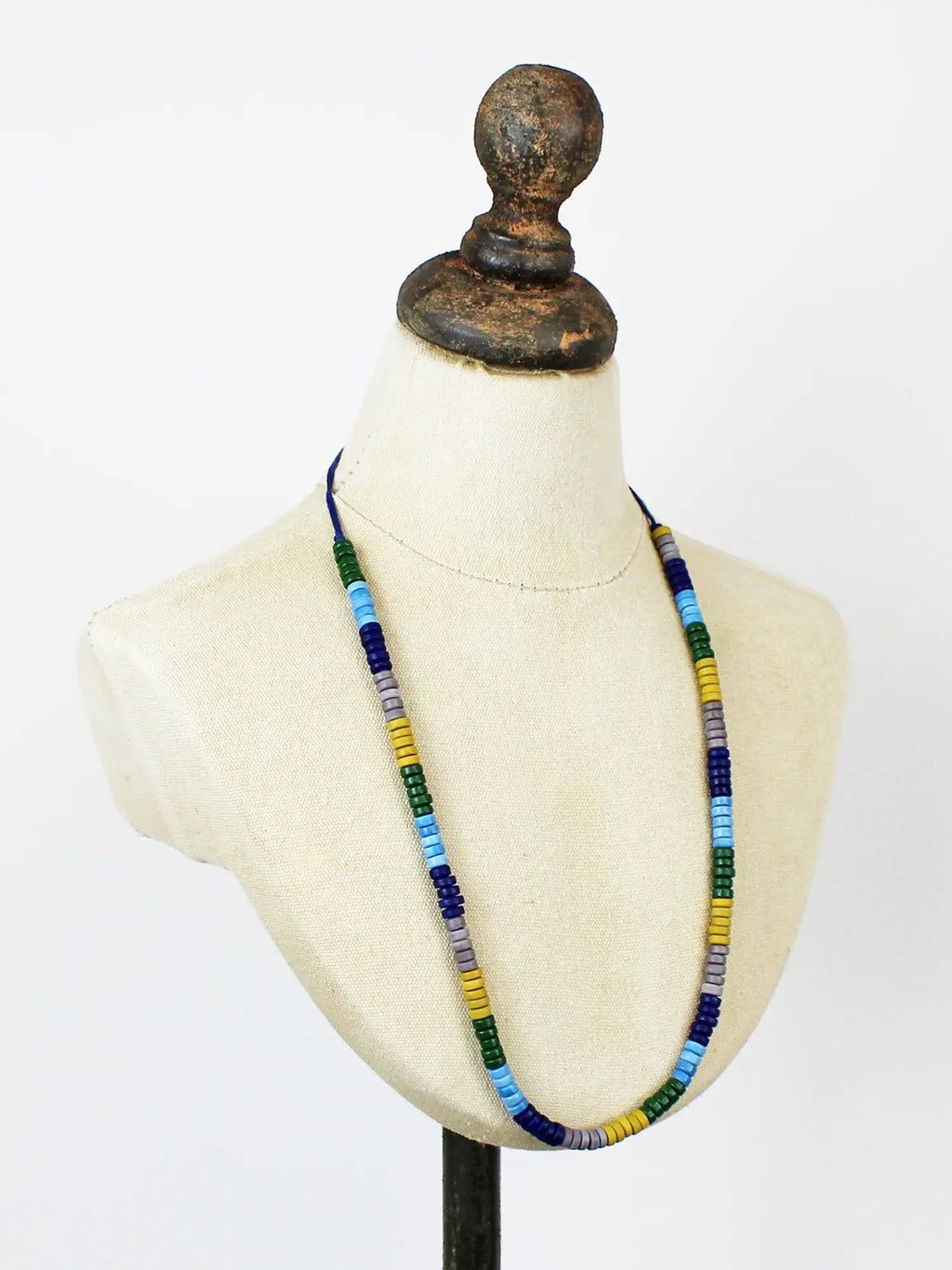 Multi Bead Necklace - Blue/Green - Simply Rye