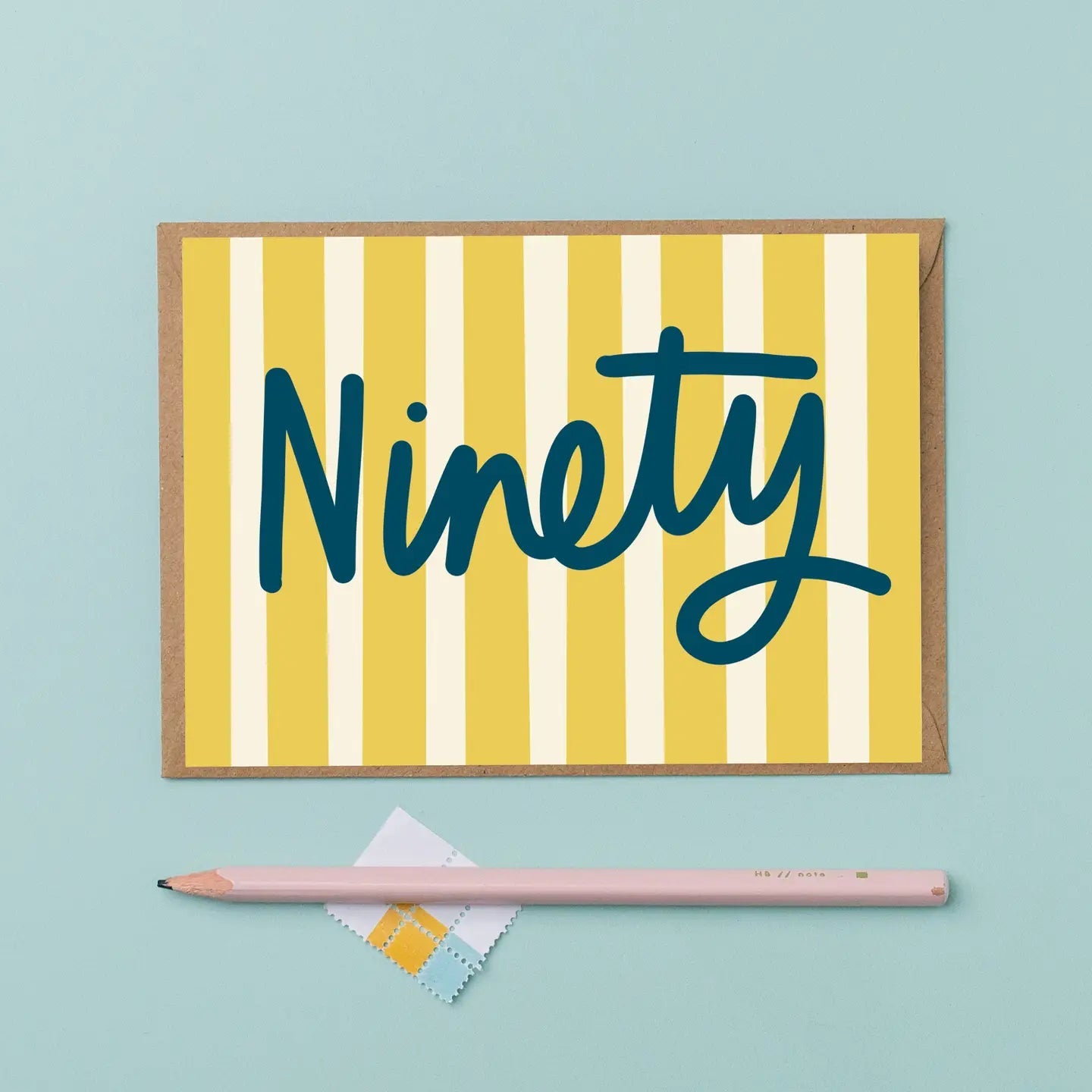 'Ninety' Stripes Card - Simply Rye