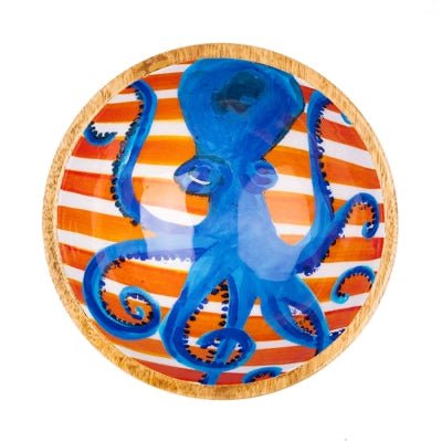 Octopus on Orange Dip Bowl - Simply Rye