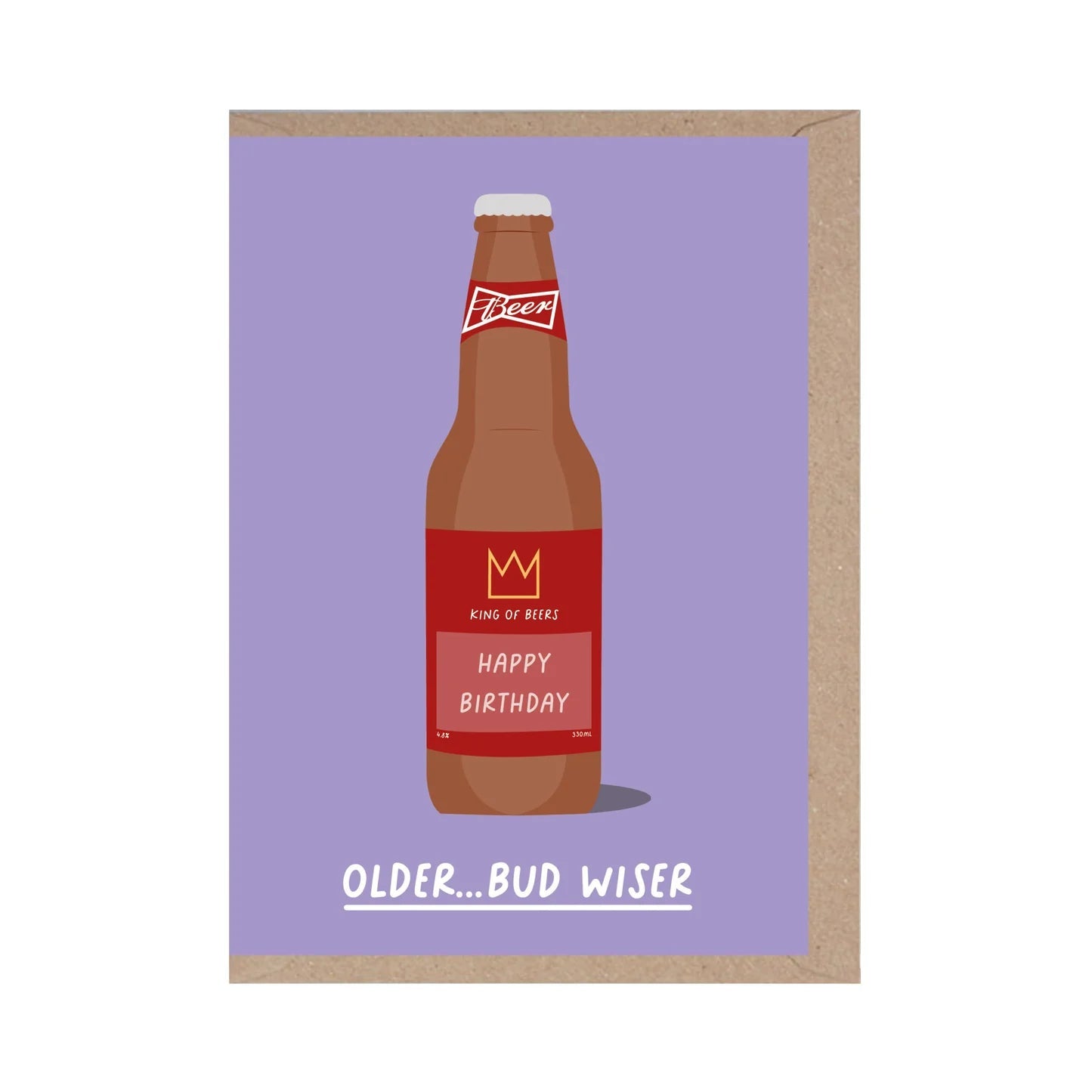 ‘Older, Bud Wiser’ Card - Simply Rye