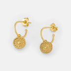 One & Eight Antique Coin Earrings - Gold - Simply Rye