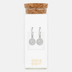 One & Eight Antique Coin Earrings - Silver - Simply Rye