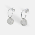 One & Eight Antique Coin Earrings - Silver - Simply Rye