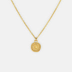 One & Eight Antique Coin Necklace - Gold - Simply Rye