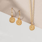 One & Eight Antique Coin Necklace - Gold - Simply Rye