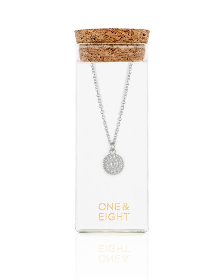 One & Eight Antique Coin Necklace - Silver - Simply Rye